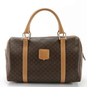 Celine Macadam Triomphe Shoulder Bag Tote leather